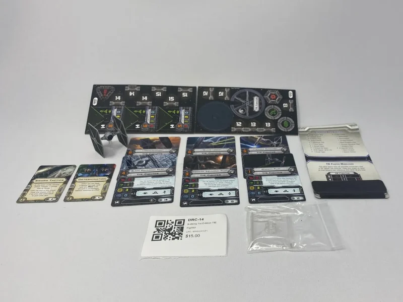 1st edition tie fighter drc 14 for x wing miniatures game