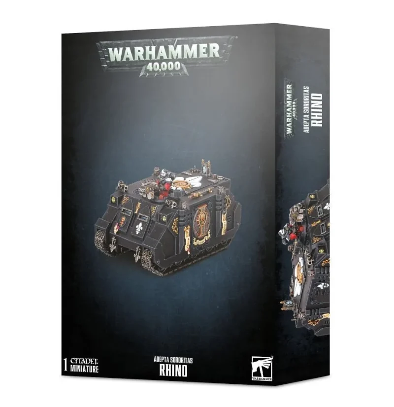 adepta sororitas rhino tank elite battle ready model