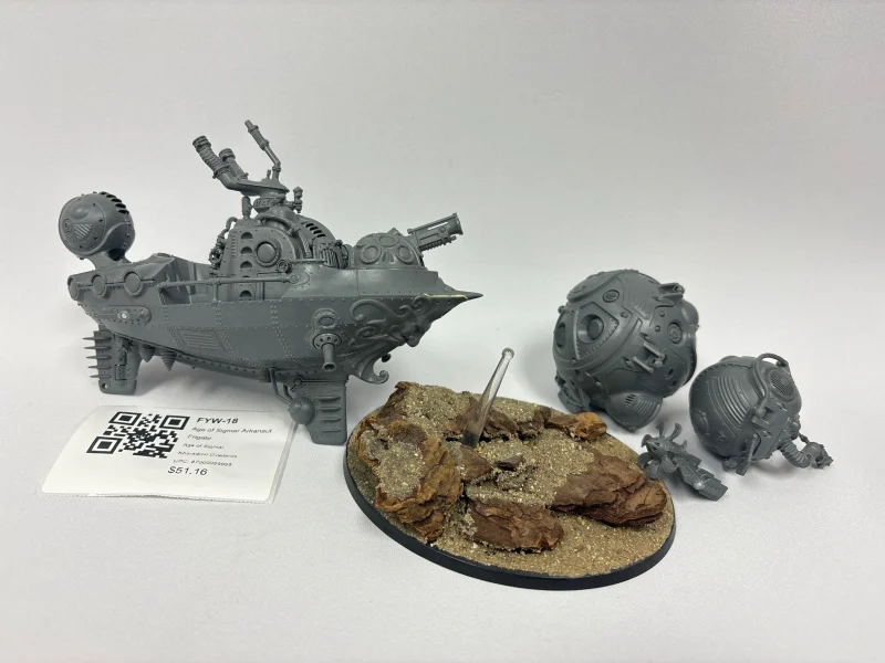 age of sigmar arkanaut frigate fyw 18 exclusive model scaled