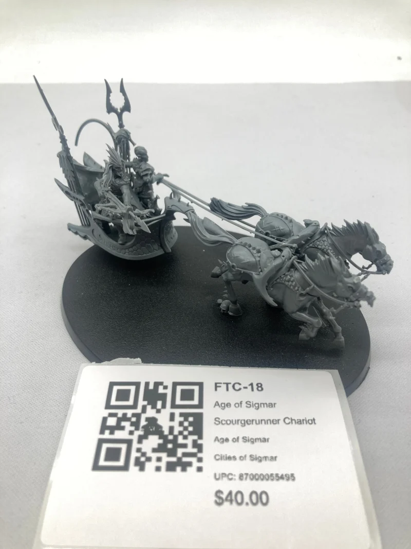 age of sigmar scourgerunner chariot ftc 18 exclusive model scaled