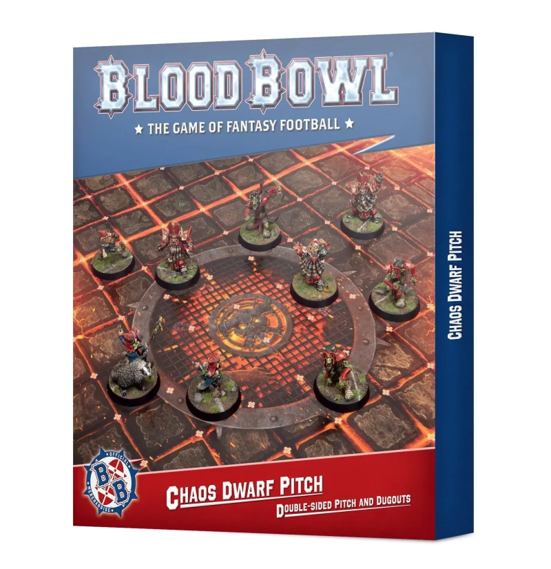 blood bowl chaos dwarf pitch dugouts