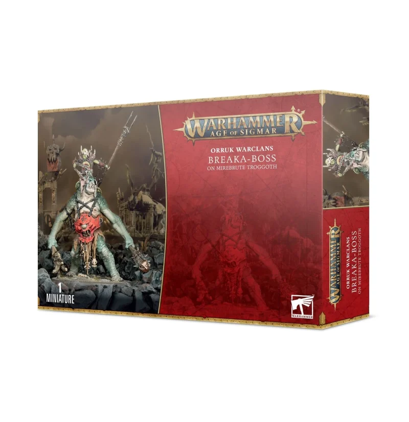 breaka boss on mirebrute troggoth orruk warclans figure