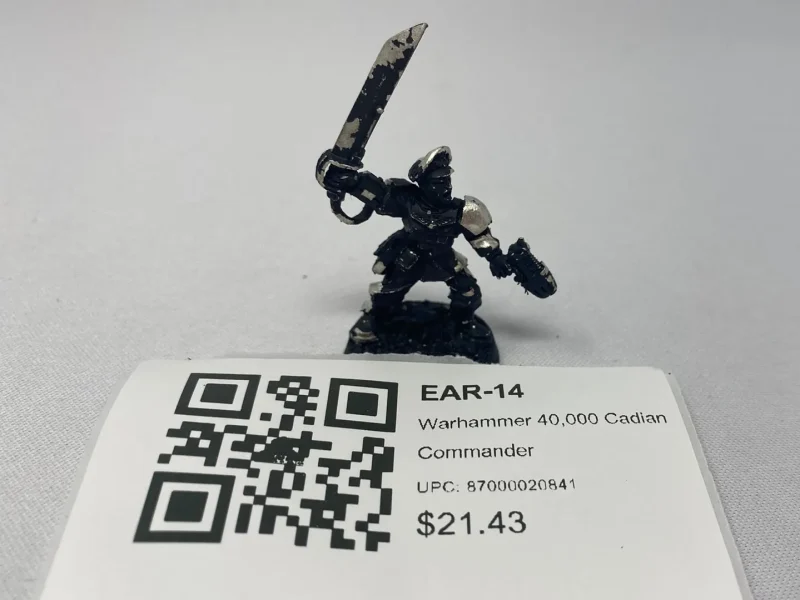 cadian commander ear 14 warhammer 40k figure