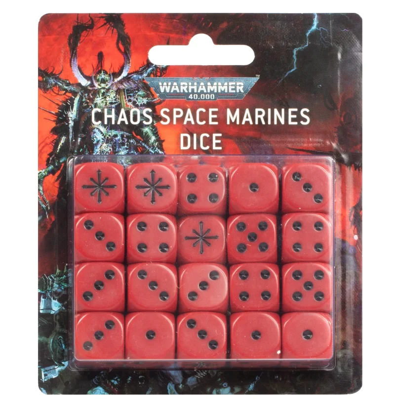 chaos space marines dice set