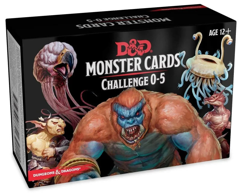 d d monster cards 179 cards challenge level 0 5