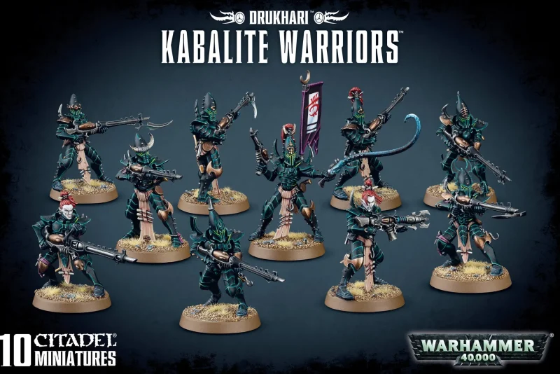 drukhari kabalite warriors high quality miniatures for gamers