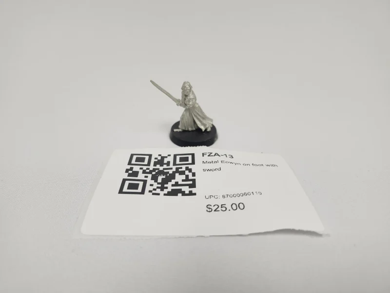 eowyn metal figurine with sword fza 13 scaled