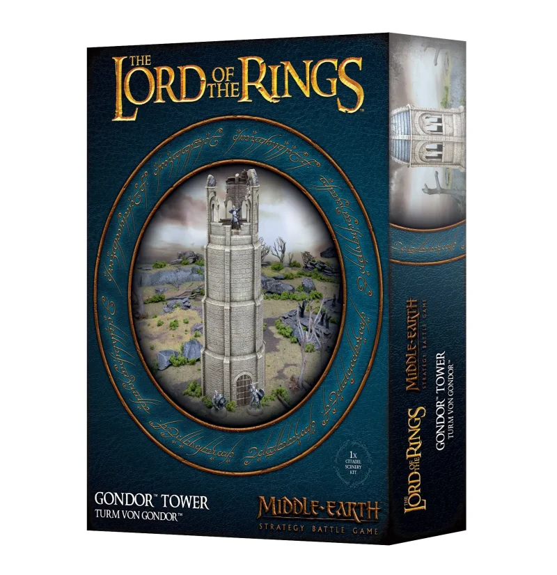 gondor fortress tower figure middle earth sbg