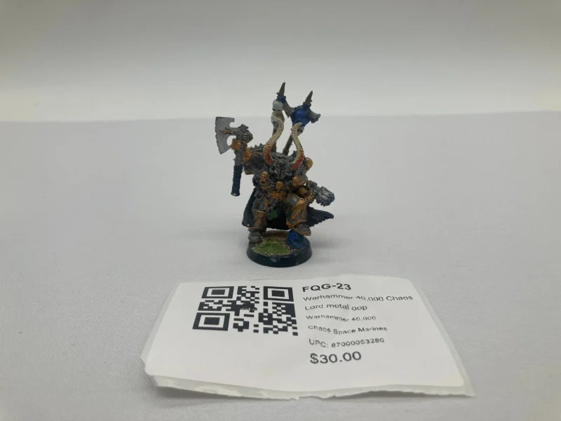 limited edition warhammer 40 000 chaos lord metal figure fqg 23 exclusive scaled