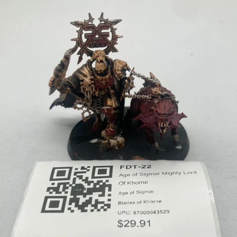 mighty lord of khorne figure age of sigmar edition