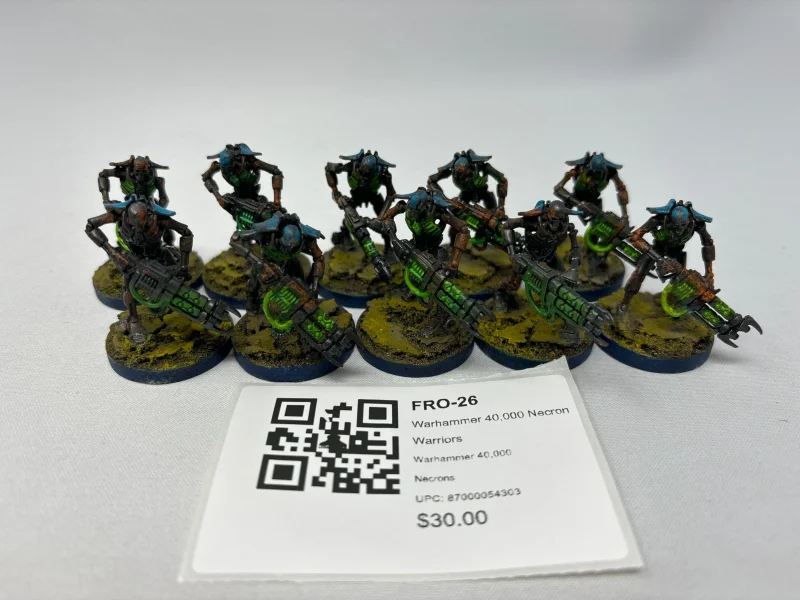 necron warriors fro 26 model kit for warhammer 40k scaled