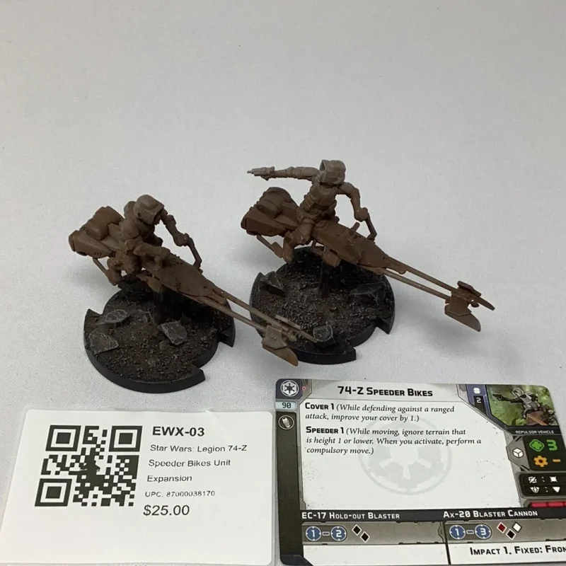 star wars legion 74 z speeder bikes expansion set 1