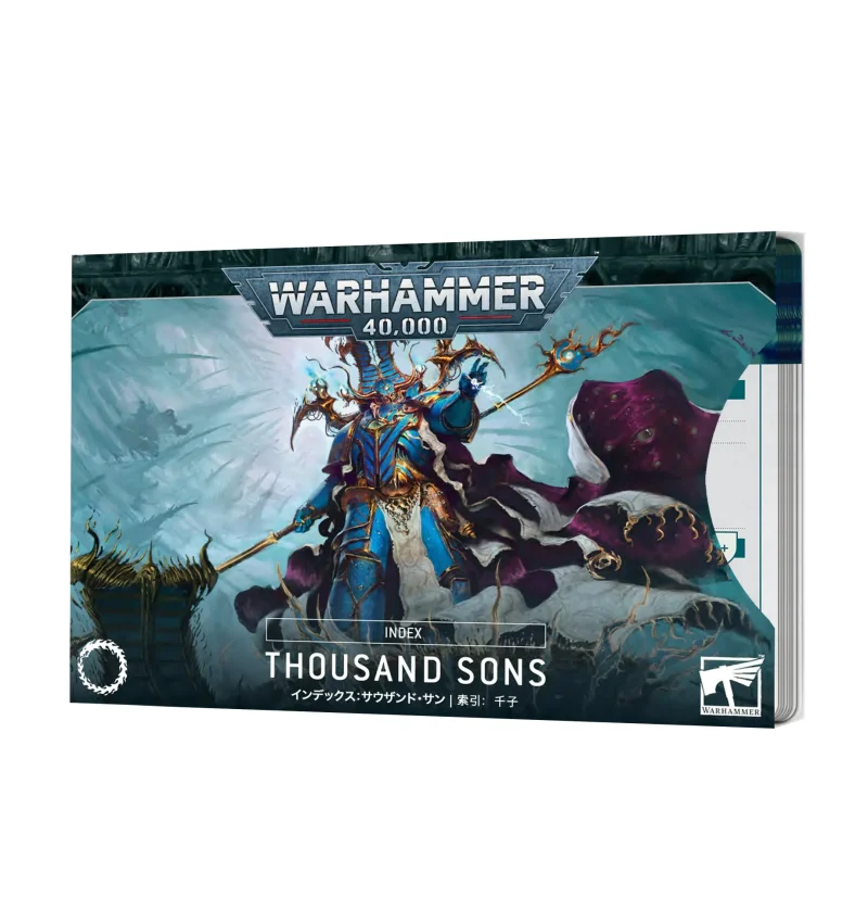 thousand sons index cards perfect for gamers collectors