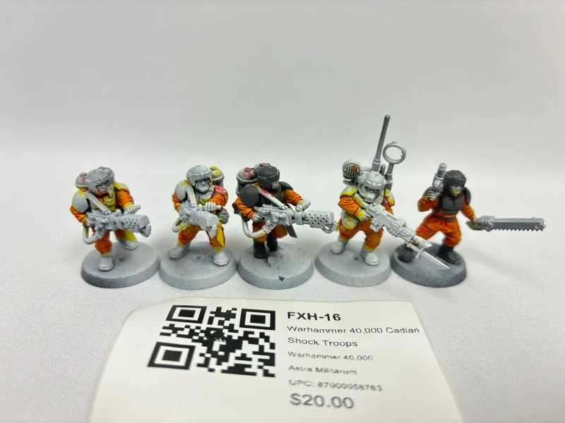 warhammer 40k cadian shock troops fxh 16 limited edition scaled