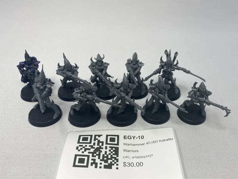 warhammer 40k kabalite warriors egy 10 set