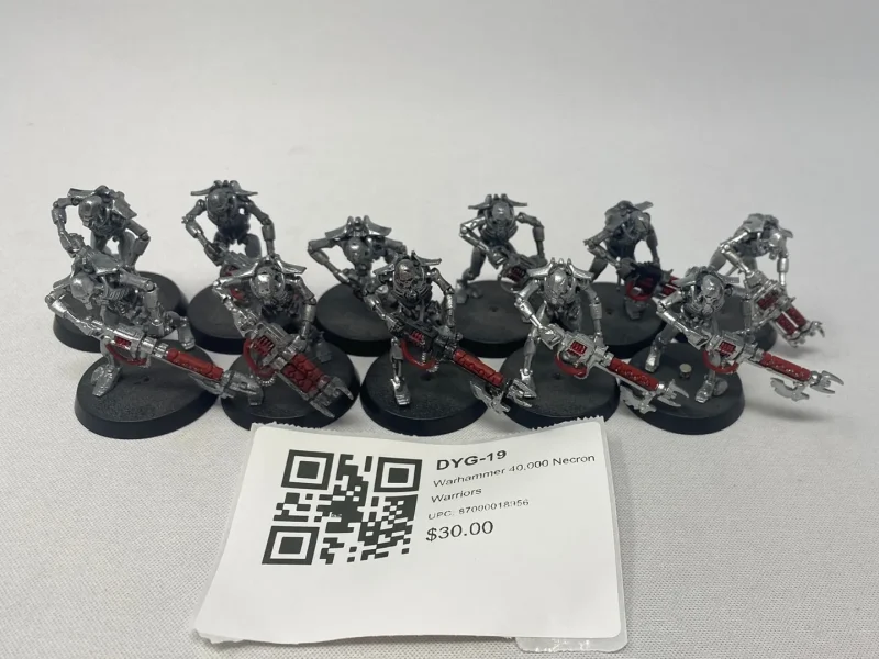 warhammer 40k necron warriors dyg 19 set limited edition