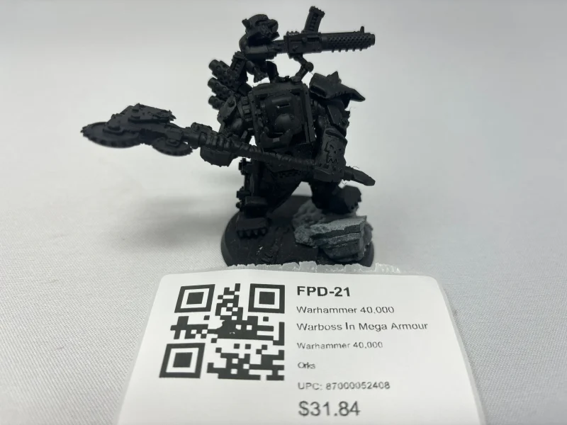 warhammer 40k warboss mega armour figure scaled