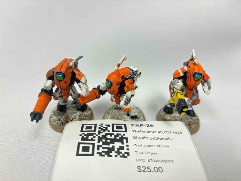 warhammer 40k xv25 stealth battlesuits fxp 26 exclusive scaled