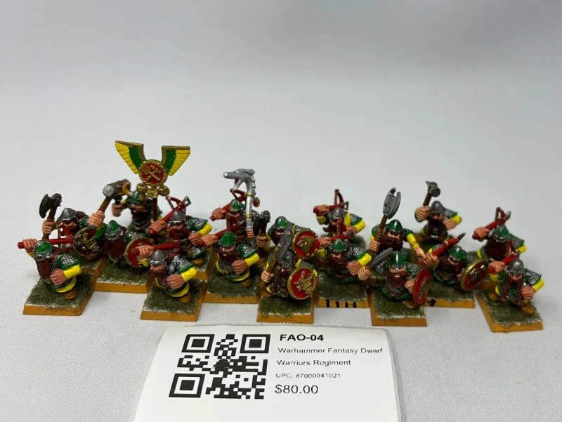 warhammer fantasy dwarf warriors regiment fao 04 ready to battle